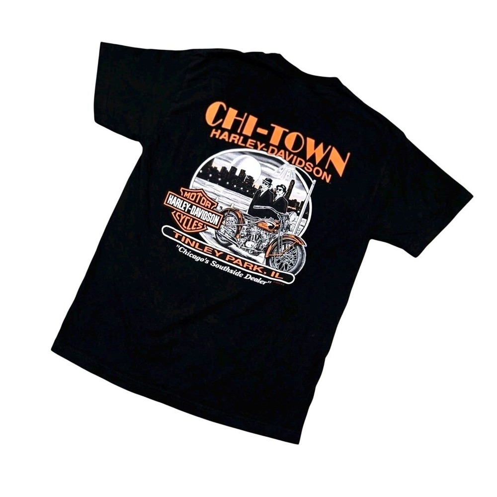 Harley-Davidson‎ Chi-Town Tinley Park IL Medium Graphic T-Shirt